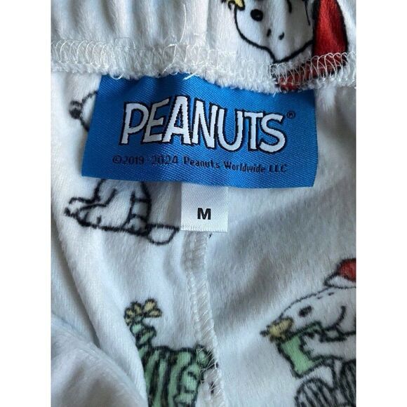 Peanuts Christmas SNOOPY Winter FLEECE Lounge Pajama PJ Pants Women’s Sz M NEW - Picture 6 of 10